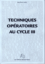Image du produit Techniques opératoires au cycle 3