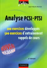 Image du produit Analyse PCSI-PTSI