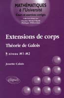 Image du produit Extensions de corps - Thorie de Galois