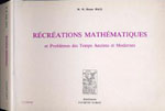 Image du produit Rcrations mathmatiques et problmes des temps anciens et modernes 
