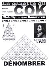 Image du produit Gazette du Club olympique Kangourou Cadet N� 5 