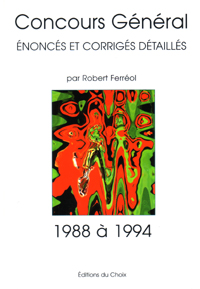 Image du produit Concours g�n�ral de 1988 � 1994
