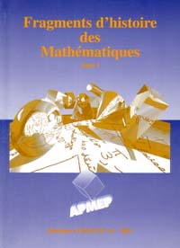 Image du produit Fragments d'histoire des Math�matiques Tome I