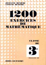 Image du produit 1200 exercices de math�matiques 3e